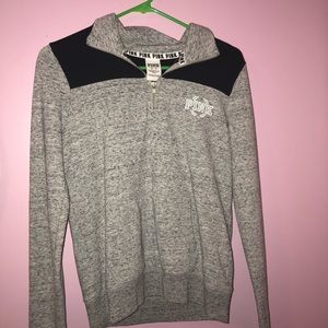 pink 1/4 zip